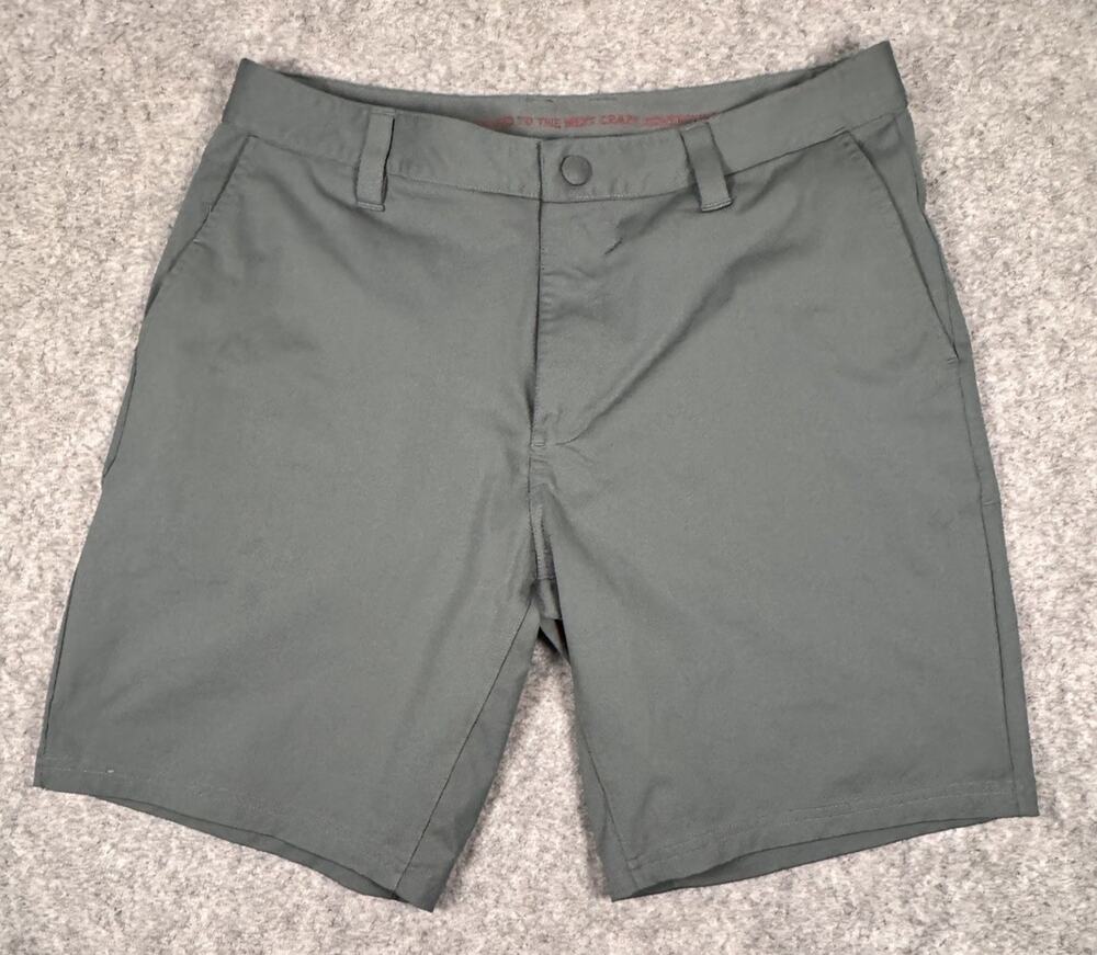 Rhone Mens Commuter Shorts Size 32 Chino Tan Blue 8” Inseam